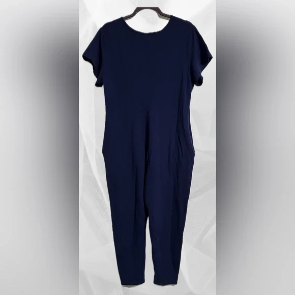 Smash + Tess Navy Blue S/S Women's Sunday Romper size L. New Without Tags - Picture 3 of 6